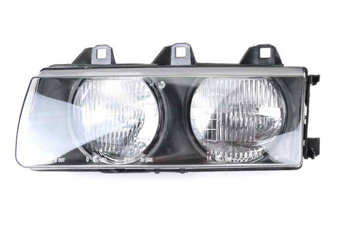 BMW Headlight Assembly - Driver Side (Halogen) 63121387861 - TYC 20366800